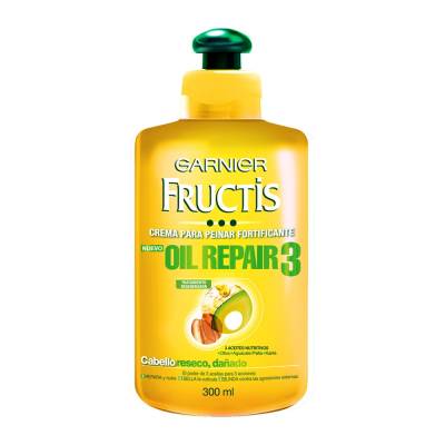 Crema para peinar Garnier Fructis oil repair 3 cabello reseco dañado 300 ml   MiBellezacom